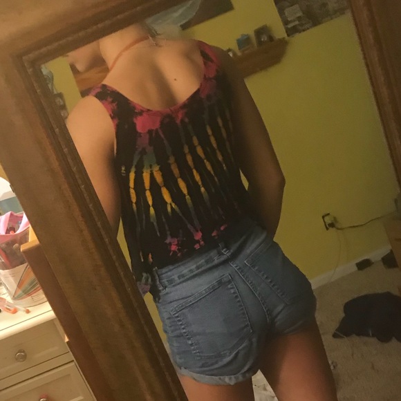 black tie dye crop top - Picture 4 of 5